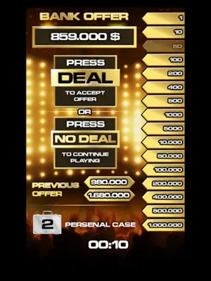 Deal To Be A Millionaire android App screenshot 1